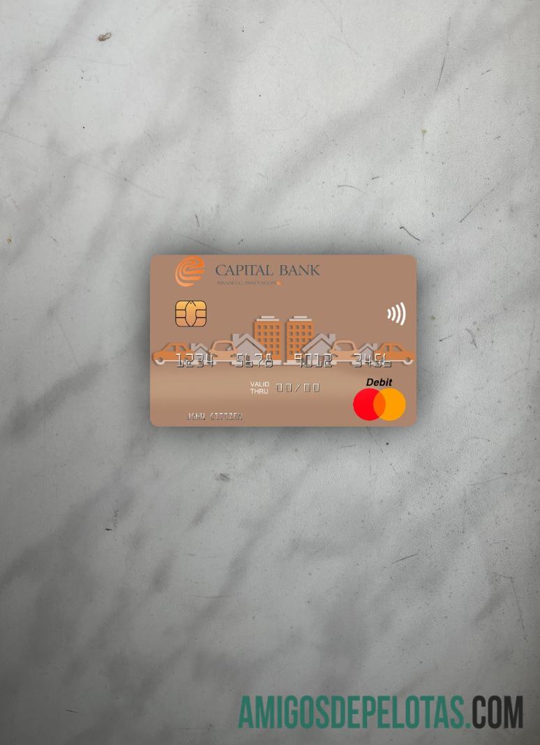 Macedônia do Norte Capital Banka AD Skopje Mastercard Photolook Front amostra